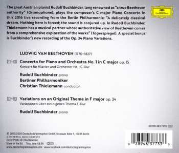 CD Berliner Philharmoniker: Beethoven: Piano Concerto No. 1, Piano Variations Op. 34