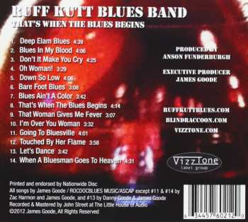 CD Ruff Kutt Blues Band: That's When The Blues Begins