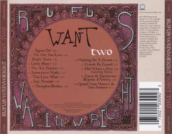 CD Rufus Wainwright: Want Two