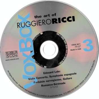 5CD Ruggiero Ricci: The Art Of Ruggiero Ricci