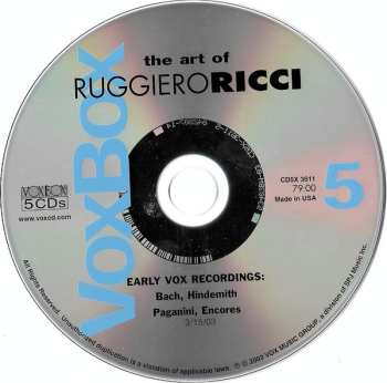 5CD Ruggiero Ricci: The Art Of Ruggiero Ricci