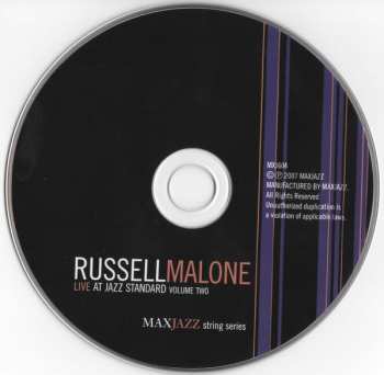 CD Russell Malone: Live At Jazz Standard Volume Two