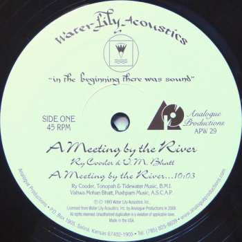 2LP Ry Cooder: A Meeting By The River LTD