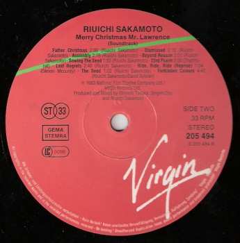 LP Ryuichi Sakamoto: Merry Christmas Mr. Lawrence