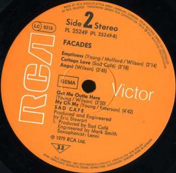 LP Sad Café: Facades