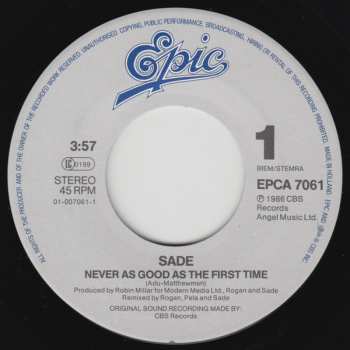 SP Sade: Never As Good As The First Time