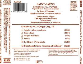 CD Camille Saint-Saëns: Symphony No. 3 'Organ', Op. 78 • Le Rouet D'Omphale • Bacchanale From 'Samson Et Delilah'