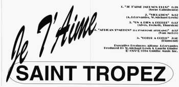 CD Saint Tropez: Je T'Aime