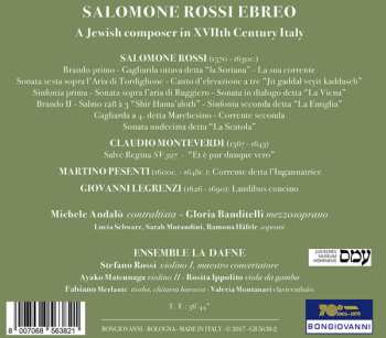 CD Gloria Banditelli: A Jewish Composer In XVIIth Century Italy