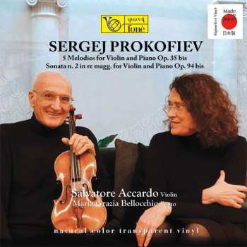 LP Salvatore Accardo: 5 Melodies For Violin And Piano Op.35, Sonata N.2 In Re Magg. For Violin And Piano Op.94 CLR | LTD