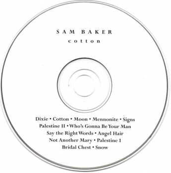 CD Sam Baker: Cotton DIGI