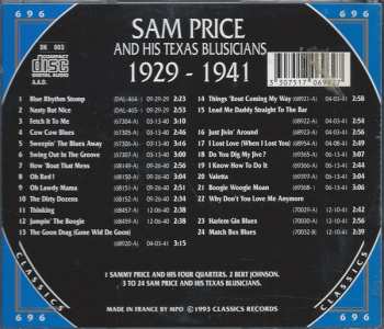CD Sam Price And His Texas Blusicians: 1929-1941