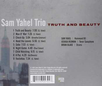 CD Sam Yahel Trio: Truth And Beauty