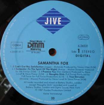LP Samantha Fox: Samantha Fox
