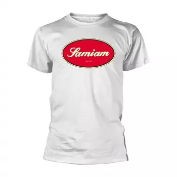 T-Shirt Oval Logo Samiam - White (organic Ts)