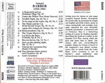 CD Samuel Barber: Choral Music