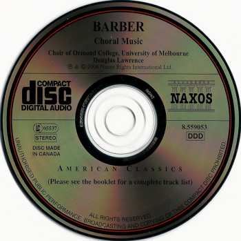 CD Samuel Barber: Choral Music