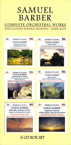 6CD/Box Set Samuel Barber: Complete Orchestral Works