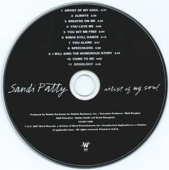 CD Sandi Patty: Artist Of My Soul