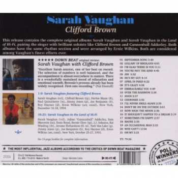 CD Sarah Vaughan: Sarah Vaughan Featuring Clifford Brown / Sarah Vaughan In The Land Of Hi-Fi