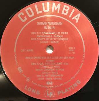 2LP Sarah Vaughan: Sarah Vaughan In Hi-Fi LTD