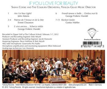 CD Gustav Mahler: If You Love For Beauty
