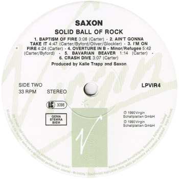LP Saxon: Solid Ball Of Rock