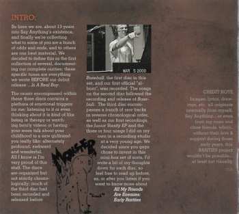 3CD Say Anything: All My Friends Are Enemies: Early Rarities