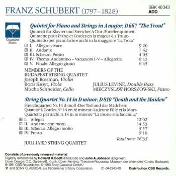 CD Franz Schubert: Forellen-Quintett / Der Tod Und Das Mädchen