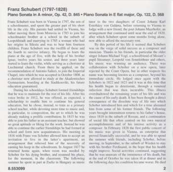 CD Franz Schubert: Piano Sonatas D. 845 And D. 568