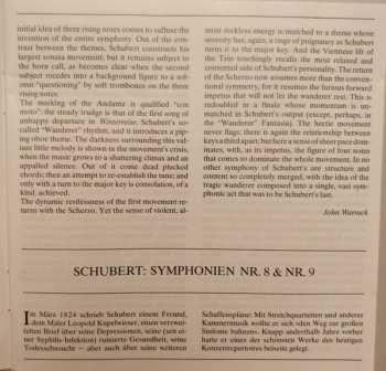 CD Franz Schubert: Symphonien (No. 8 "Unvollendete • Unfinished • Inachevée" & No. 9)