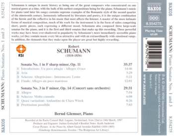 CD Robert Schumann: Piano Sonatas Nos. 1 And 3