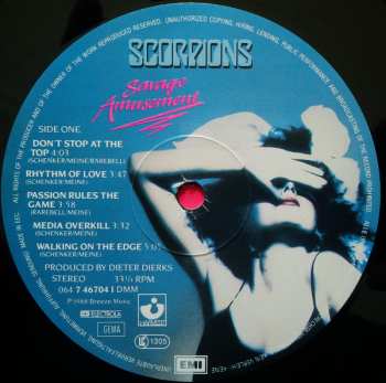 LP Scorpions: Savage Amusement