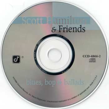 CD Scott Hamilton & Friends: Blues, Bop & Ballads