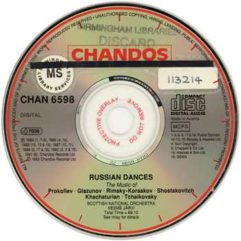 CD Neeme Järvi: Russian Dances