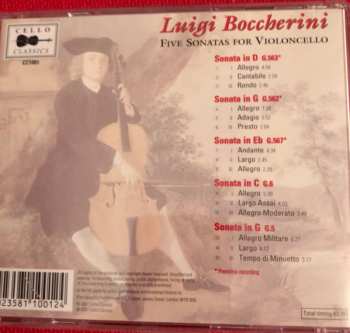 CD Elizabeth Kenny: Boccherini Five Sonatas For Violoncello