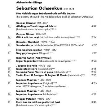 CD Jan Kobow: Heidelberger Tabulaturbuch