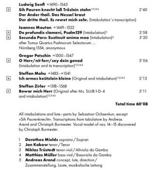 CD Jan Kobow: Heidelberger Tabulaturbuch