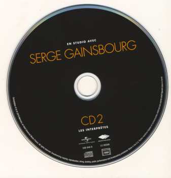 3CD Serge Gainsbourg: En Studio Avec Serge Gainsbourg