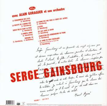 9LP/Box Set Serge Gainsbourg: Intégrale Des Enregistrements Studio, Volume 1 : 1958-1970  LTD