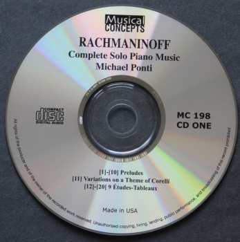 6CD Sergei Vasilyevich Rachmaninoff: Rachmaninoff Complete Piano Music