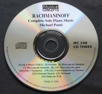 6CD Sergei Vasilyevich Rachmaninoff: Rachmaninoff Complete Piano Music