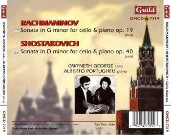 CD Sergei Vasilyevich Rachmaninoff: Cello Sonatas