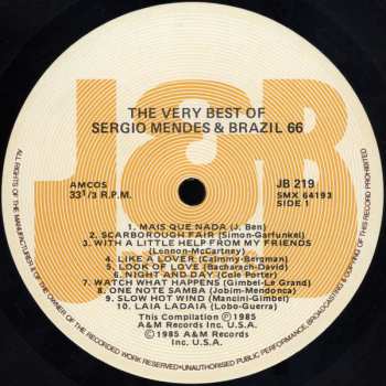 LP Sérgio Mendes & Brasil '66: The Very Best Of Sergio Mendes & Brazil '66 (20 Hits)
