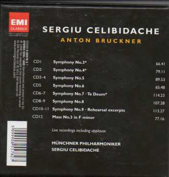 12CD/Box Set Anton Bruckner: Symphonies 3 - 9 / Te Deum / Mass No. 3 In F Minor LTD