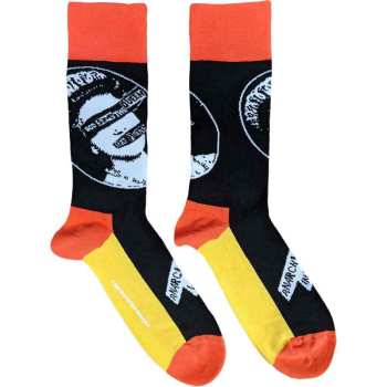 Merch Sex Pistols: The Sex Pistols Unisex Ankle Socks: God Save The Queen (black) (uk Size 4 - 7) 36 - 42