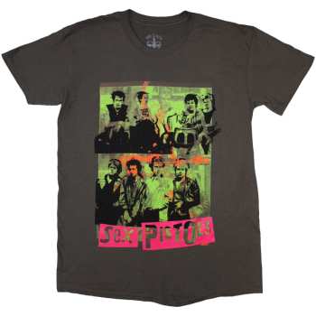 Merch Sex Pistols: T-Shirt Band Green Montage