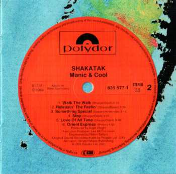 CD Shakatak: Manic & Cool