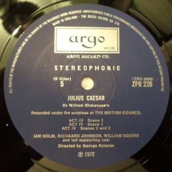 3LP/Box Set William Shakespeare: Julius Caesar