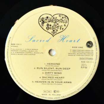 LP Shakespear's Sister: Sacred Heart